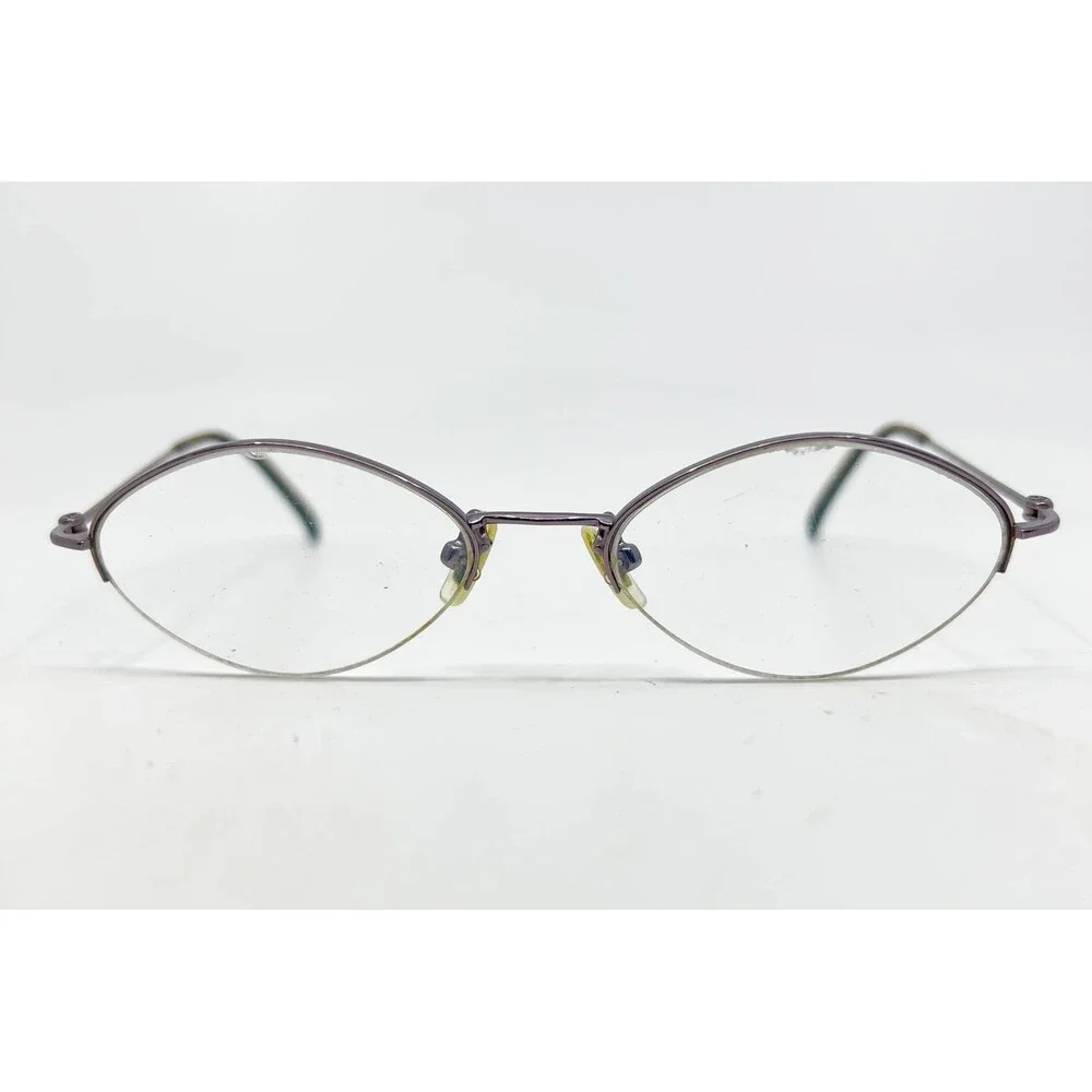 Calvin Klein Eyeglasses Women Purple 4C9 582 Half Rim Oval 49-17-135